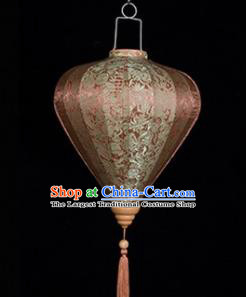 Chinese Traditional Lantern Handmade Brown Lanterns Ceiling Lamp New Year Lantern