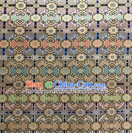 Chinese Traditional Pattern Design Satin Silk Fabric Bronze Song Brocade Tang Suit Drapery Material