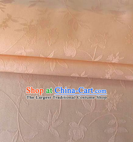 Asian Chinese Traditional Twine Flowers Pattern Design Pink Brocade Fabric Silk Fabric Chinese Fabric Asian Material