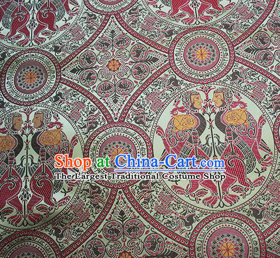 Traditional Chinese Classical Totem Pattern Design Fabric Brocade Tang Suit Satin Drapery Asian Silk Material
