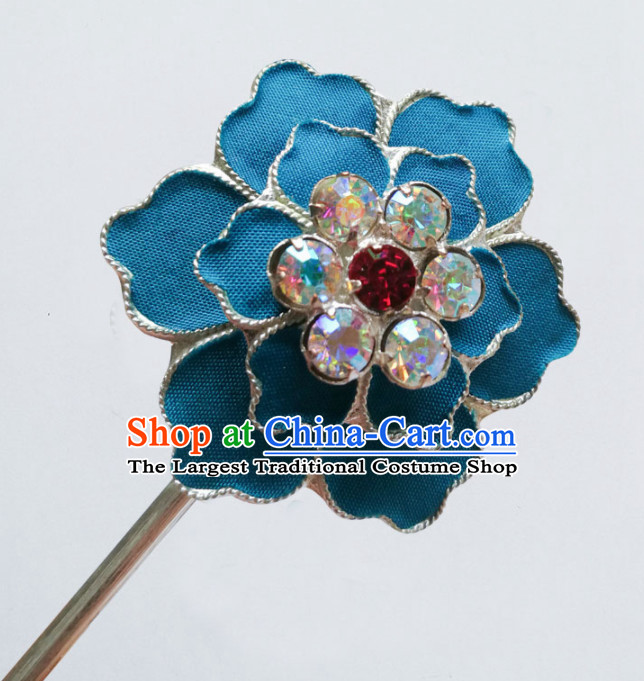 Chinese Ancient Queen Plum Hairpins Traditional Beijing Opera Diva Hair Accessories for Adults