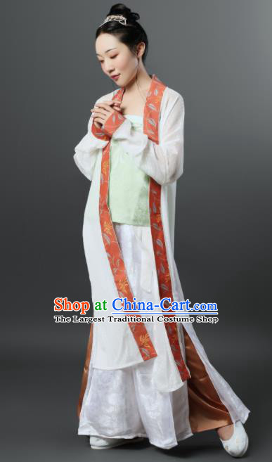 Chinese Ancient Song Dynasty Nobility Female Hanfu Dress Traditional Rich Dowager Replica Costume for Women