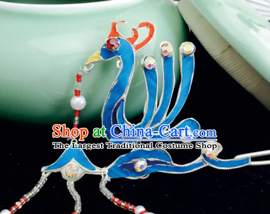 Chinese Ancient Palace Princess Phoenix Hairpins Hair Clip Traditional Beijing Opera Diva Headwear Hair Accessories for Adults