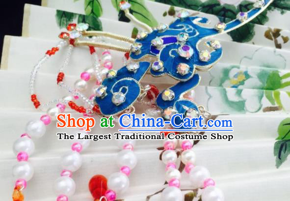 Chinese Ancient Palace Princess Peach Flower Hairpins Traditional Beijing Opera Diva Headwear Hair Accessories for Adults