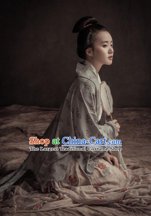 Chinese Ancient Song Dynasty Young Mistress Hanfu Dress Traditional Dowager Replica Costume for Women