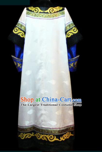 Chinese Traditional Mongol Ethnic Wedding Robe Mongolian Minority National Folk Dance Costume for Men