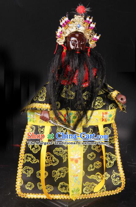 Traditional Chinese Handmade King of Hell Puppet Marionette Puppets String Puppet Wooden Image Arts Collectibles