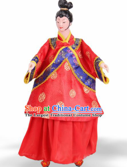 Traditional Chinese Handmade Nobility Lady Puppet Marionette Puppets String Puppet Wooden Image Arts Collectibles