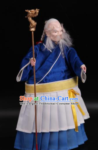 Traditional Chinese Handmade Old Men Puppet Marionette Puppets String Puppet Wooden Image Arts Collectibles