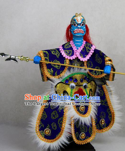 Chinese Traditional General Lion Marionette Puppets Handmade Puppet String Puppet Wooden Image Arts Collectibles