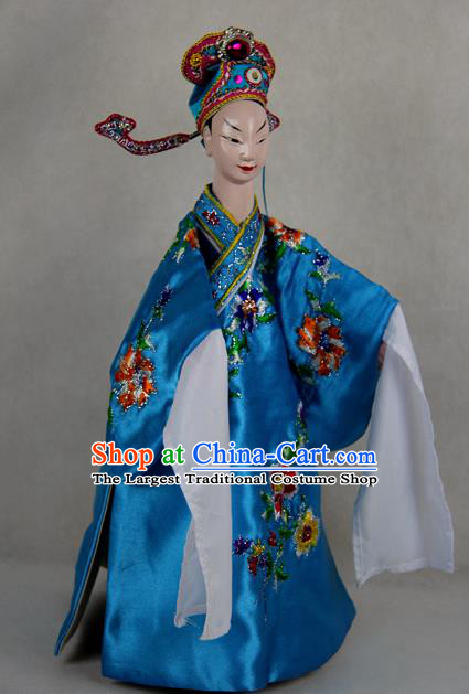 Chinese Traditional Niche Liang Shanbo Marionette Puppets Handmade Puppet String Puppet Wooden Image Arts Collectibles