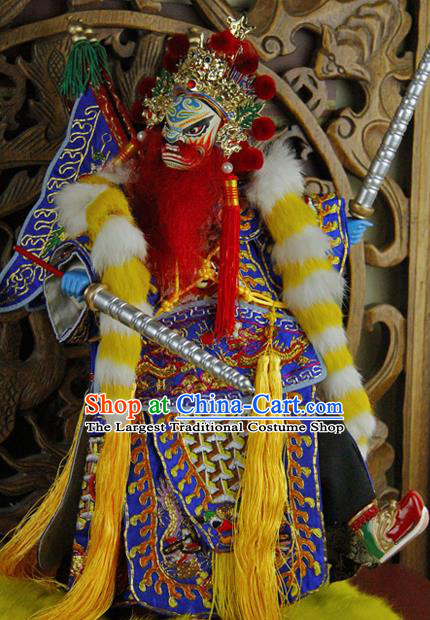 Chinese Traditional General Marionette Puppets Handmade Puppet String Puppet Wooden Image Arts Collectibles