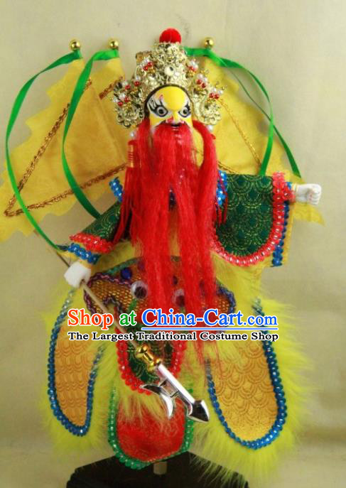 Chinese Traditional Beijing Opera Takefu Dian Wei Marionette Puppets Handmade Puppet String Puppet Wooden Image Arts Collectibles