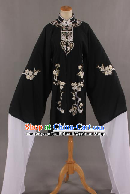 Traditional Chinese Peking Opera Black Cloak Ancient Nobility Lady Costume for Women
