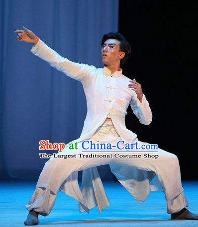 Traditional Chinese Classical Dance Cheng Feng Gui Qu Costume Solo Dance Clothing for Men