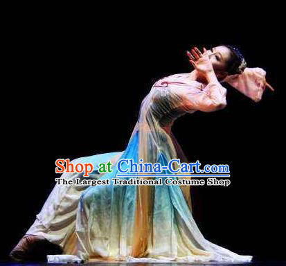 Beautiful Chinese Dance Midnight Song Dance Costume Traditional Classical Dance Zi Ye Dress for Women