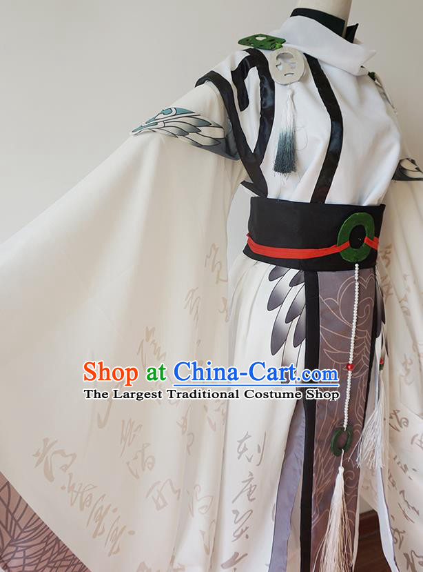 Chinese Ancient Cosplay Taoist Priest Swordsman Clothing Custom Traditional Nobility Childe Costume for Men
