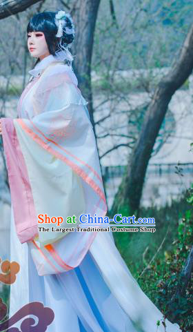 Traditional Chinese Cosplay Princess Imperial Consort Pink Dress Ancient Swordswoman Costume for Women