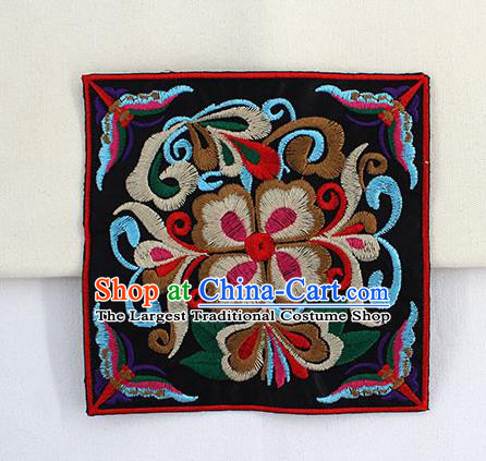 Chinese Ancient Handmade Embroidered Butterfly Flower Patch Traditional Embroidery Appliqu Craft for Women