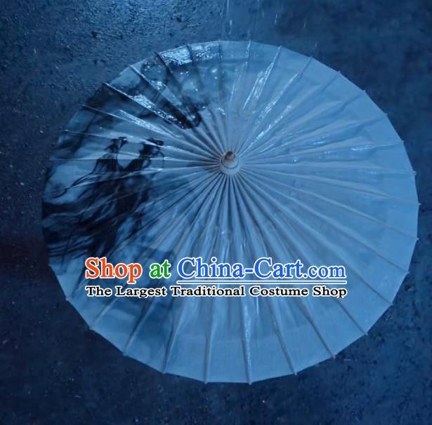 Chinese Traditional Swordsman Oil Paper Umbrella Artware Paper Umbrella Classical Dance Umbrella Handmade Umbrellas