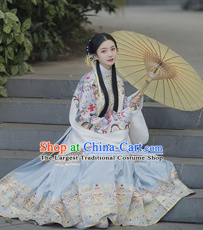 Chinese Drama Ancient Hanfu Blouse and Skirt Traditional Ming Dynasty Princess Costumes for Women