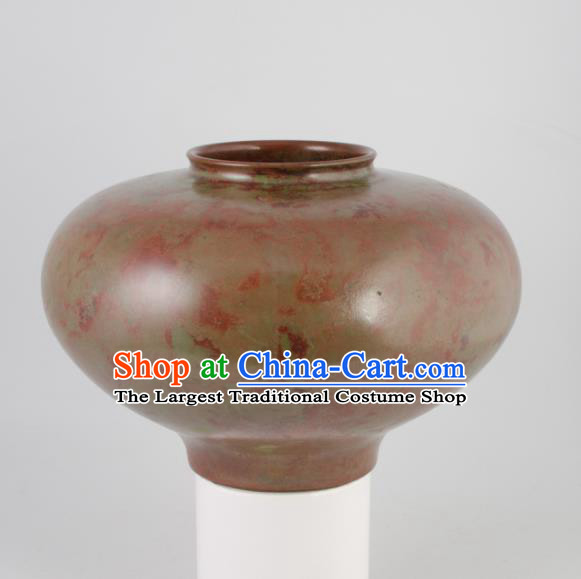 Chinese Handmade Copper Vase Traditional Bronze Craft Decoration