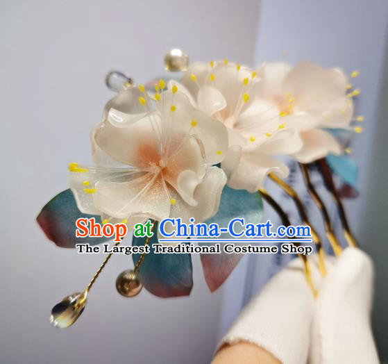 Chinese Classical Hair Comb Handmade Hanfu Hair Accessories Ancient Song Dynasty Court Flowers Hairpins