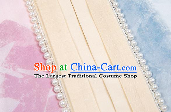 China Ming Dynasty Court Princess Costumes Ancient Hanfu Clothing Embroidered Long Gown and Skirt for Noble Lady