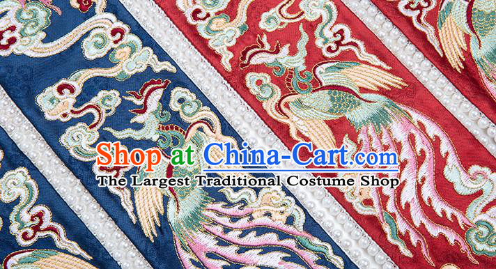 Ancient Song Dynasty Wedding Hanfu Clothing China Court Empress Embroidered Costumes Full Set