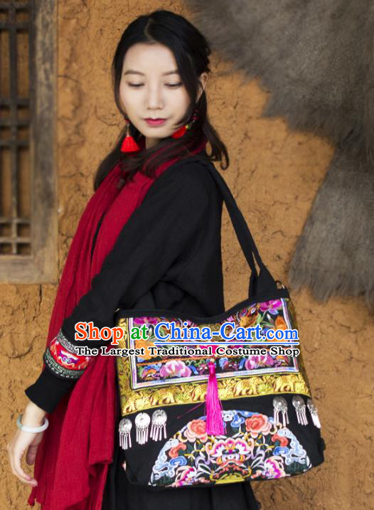 China Ethnic Embroidery Bag National Embroidered Handbag Handmade Women Bag
