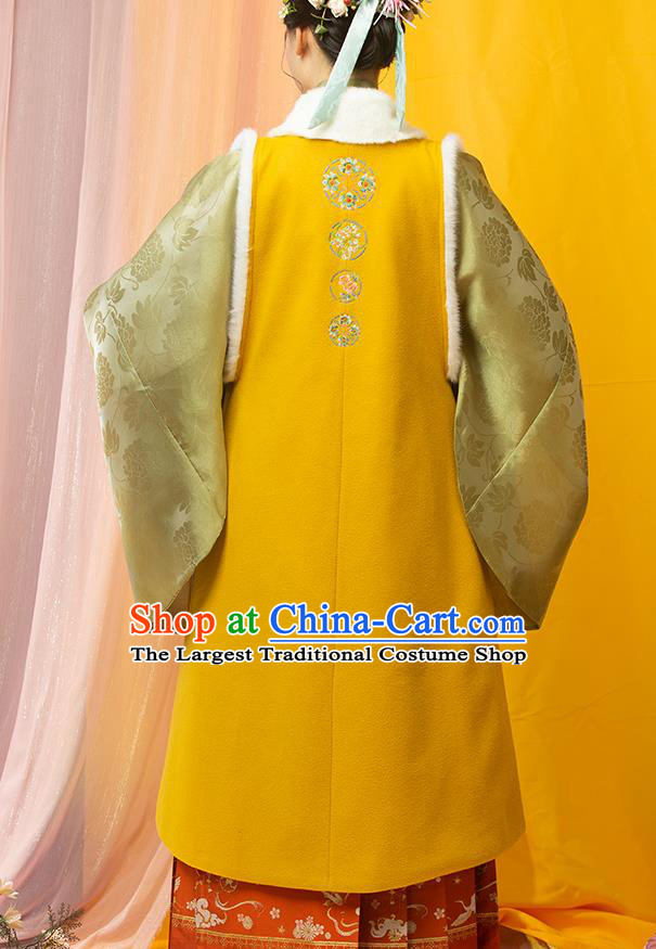 China Traditional Embroidered Hanfu Clothing Ancient Ming Dynasty Noble Countess Costumes Full Set