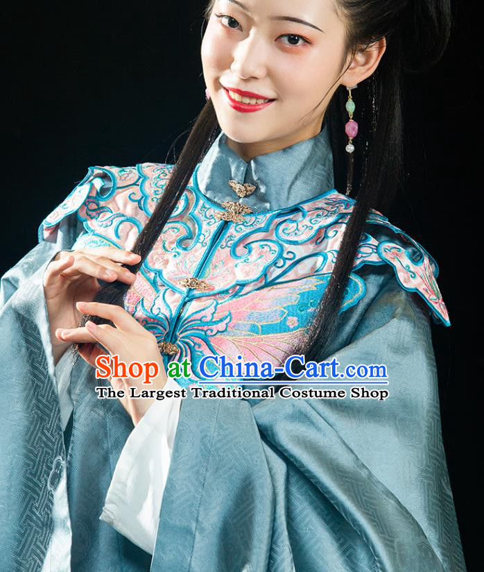 China Ancient Palace Lady Hanfu Dress Traditional Ming Dynasty Noble Female Brocade Clothing Full Set