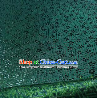 Chinese Classical Babysbreath Pattern Design Atrovirens Brocade Fabric Asian Traditional Satin Silk Material