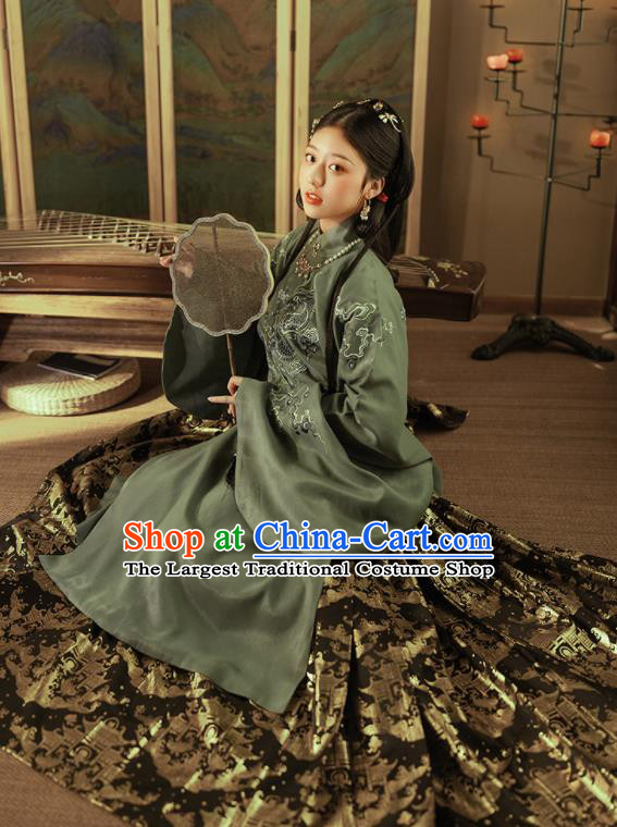 Chinese Ancient Nobility Countess Hanfu Dress Traditional Ming Dynasty Royal Princess Costumes for Women