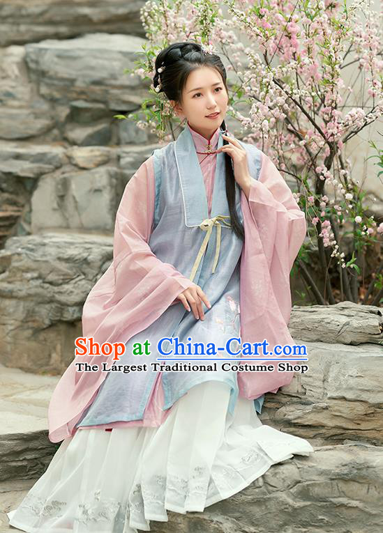 Chinese Ancient Drama Nobility Lady Hanfu Dress Traditional Ming Dynasty Rich Girl Costumes for Women