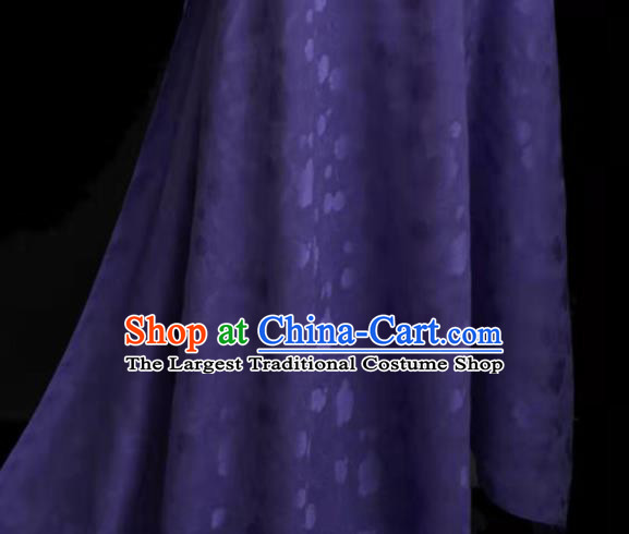 Chinese Classical Twine Peony Pattern Design Purple Mulberry Silk Fabric Asian Traditional Cheongsam Silk Material