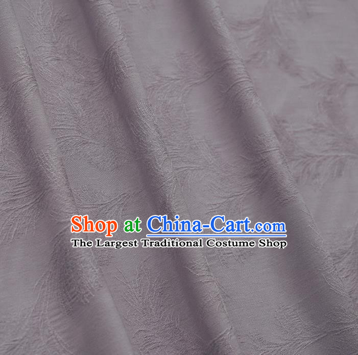 Chinese Traditional Classical Coral Pattern Lilac Cotton Fabric Imitation Silk Fabric Hanfu Dress Material