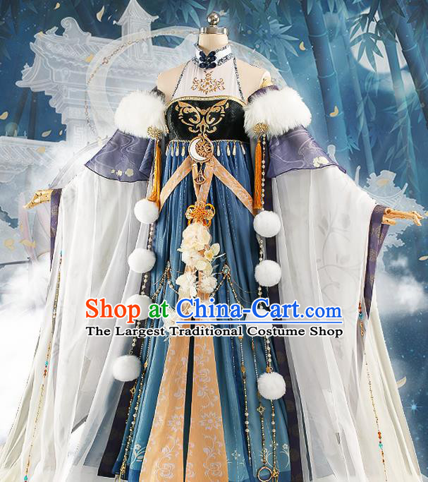 Chinese Cosplay Goddess Hanfu Dress Traditional Ancient Princess Female Swordsman Costumes for Women