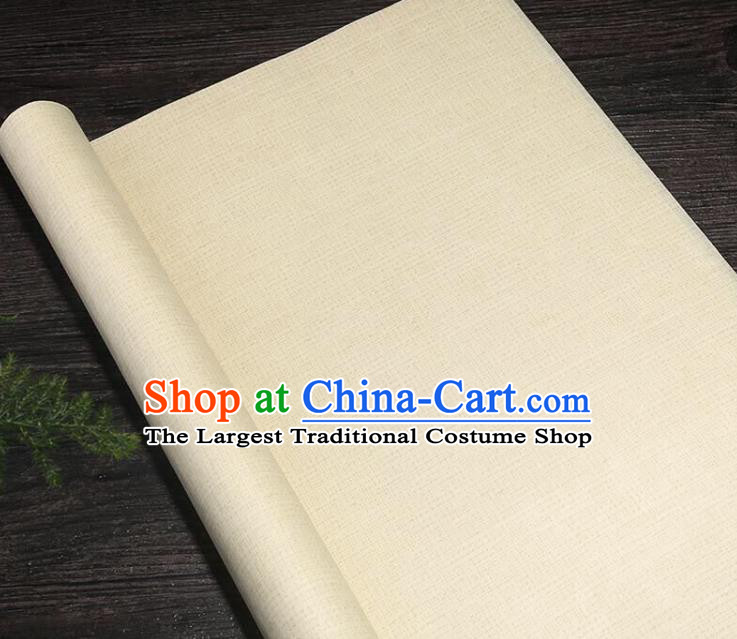 Traditional Chinese Calligraphy Beige Art Paper Handmade The Four Treasures of Study Writing Xuan Paper
