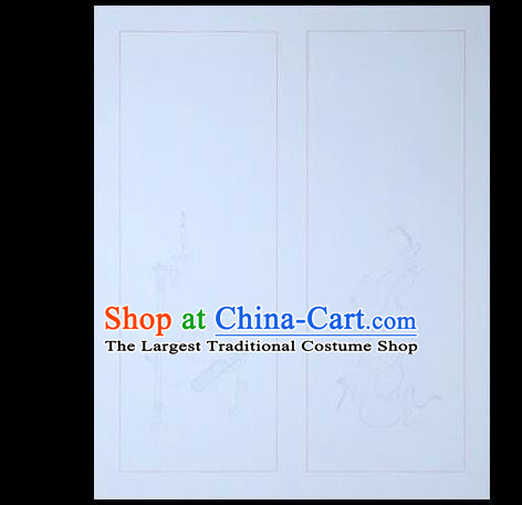 Traditional Chinese Calligraphy Light Blue Batik Paper Handmade The Four Treasures of Study Writing Art Paper
