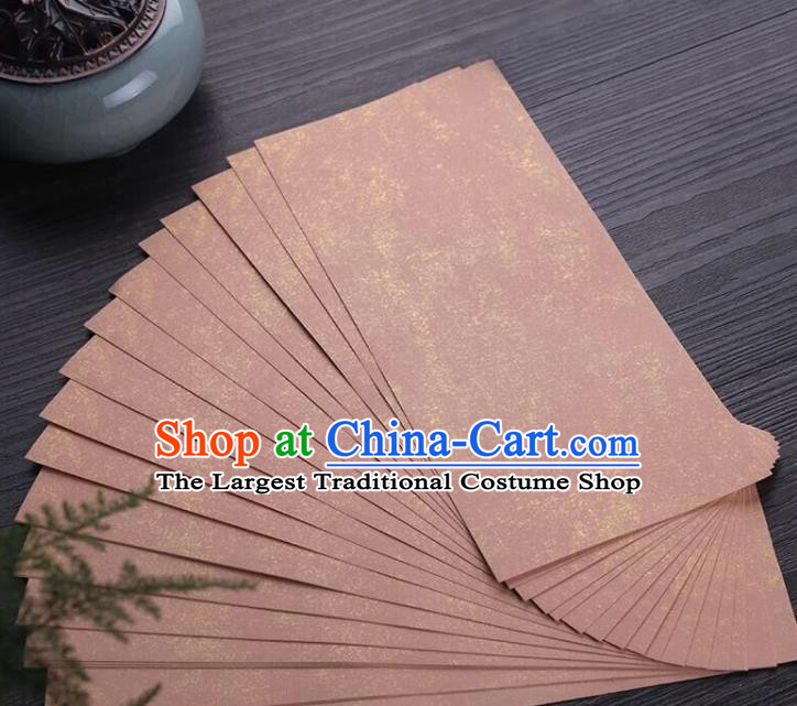 Traditional Chinese Rust Red Letter Paper Handmade The Four Treasures of Study Writing Batik Art Paper