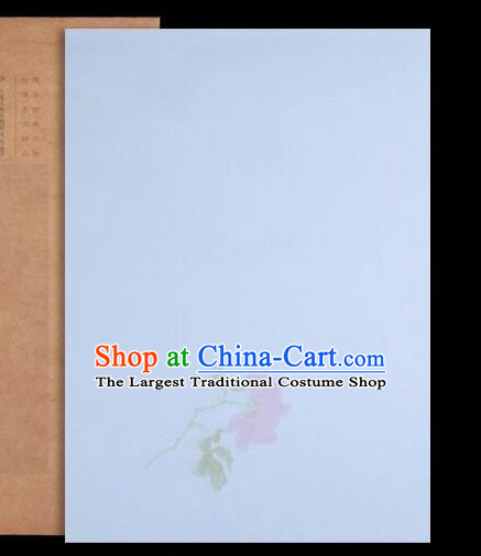 Traditional Chinese Blue Poem Paper Handmade The Four Treasures of Study Writing Art Paper