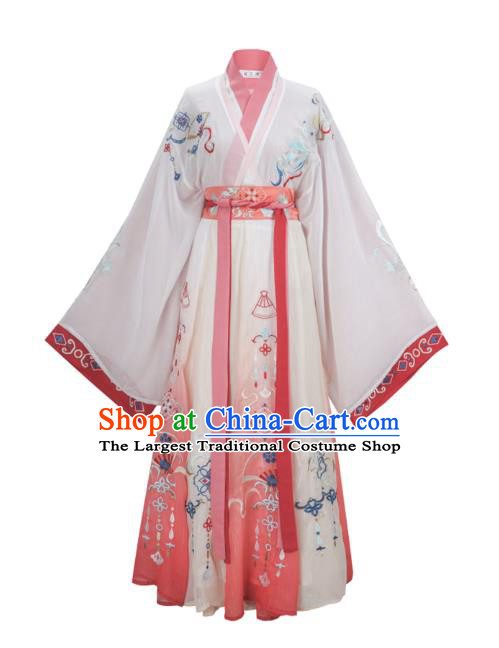 Chinese Traditional Jin Dynasty Infanta Dress Ancient Royal Princess Historical Costumes for Women
