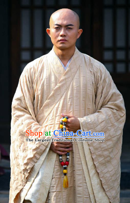 Chinese Ancient Monk Clothing Historical Drama Devastating Beauty Costume for Men