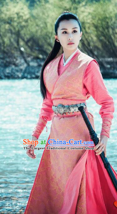 Chinese Historical Drama A Step Into The Past Ancient Qin Dynasty Wujia Castle Rich Lady Wu Tingfang Costume and Headpiece for Women