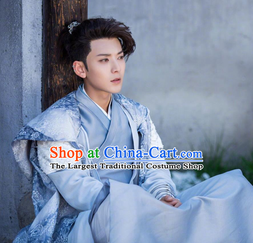 Chinese Ancient Qin Dynasty Young Swordsman Xiang Shaolong Historical Drama A Step Into The Past Costume for Men