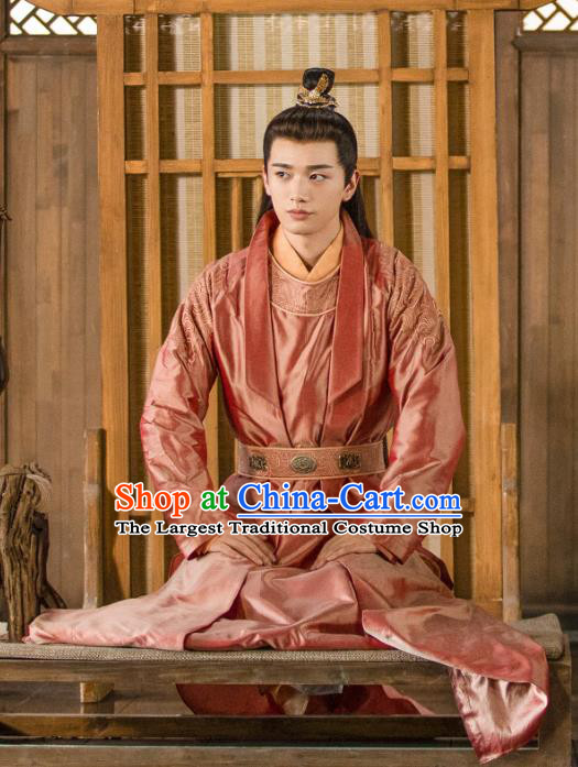 Chinese Ancient Biyi Bird Tribe Prince Xiangli Meng Drama Sansheng Sanshi Pillow Eternal Love of Dream Costume and Headpiece Complete Set