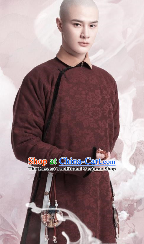 Chinese Ancient Manchu Fourth Prince Aisin Gioro Yinzhen Garment Drama Dreaming Back to the Qing Dynasty Gown Apparel Costumes