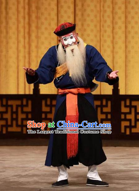 Chinese Beijing Opera Chou Role Garment Peking Opera Susan Left Hongtong County Clown Apparels Costumes and Hat
