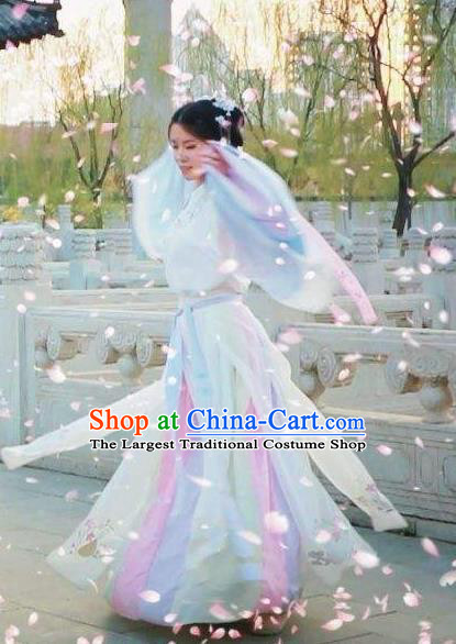 Chinese Traditional Dance Ban Hu Sha Hanfu Dress Classical Dance Stage Performance Costume for Women